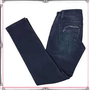 Ink Dark Wash Retro 90s Ankle Jeans